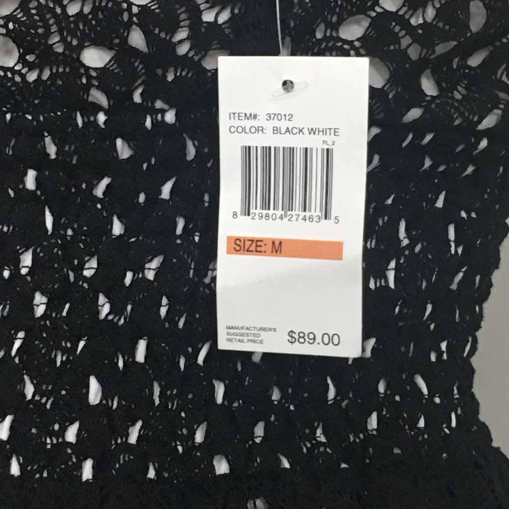 Rabbit Rabbit Rabbit Design Dress Laces Black SZ M - Picture 5 of 8